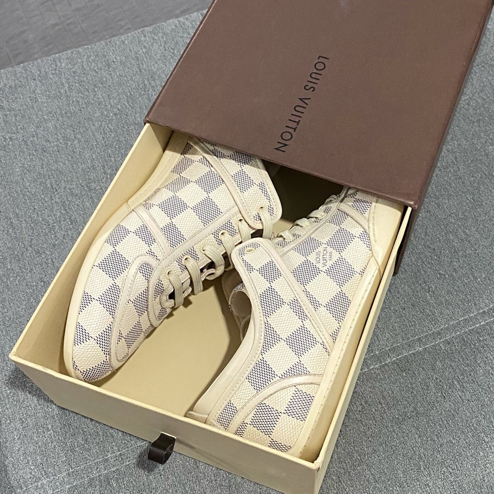 🛑SOLD🛑🌐LOUIS VUITTON DAMIER AZUR BOOGIE SNEAKER🌐 - Picture 11 of 12